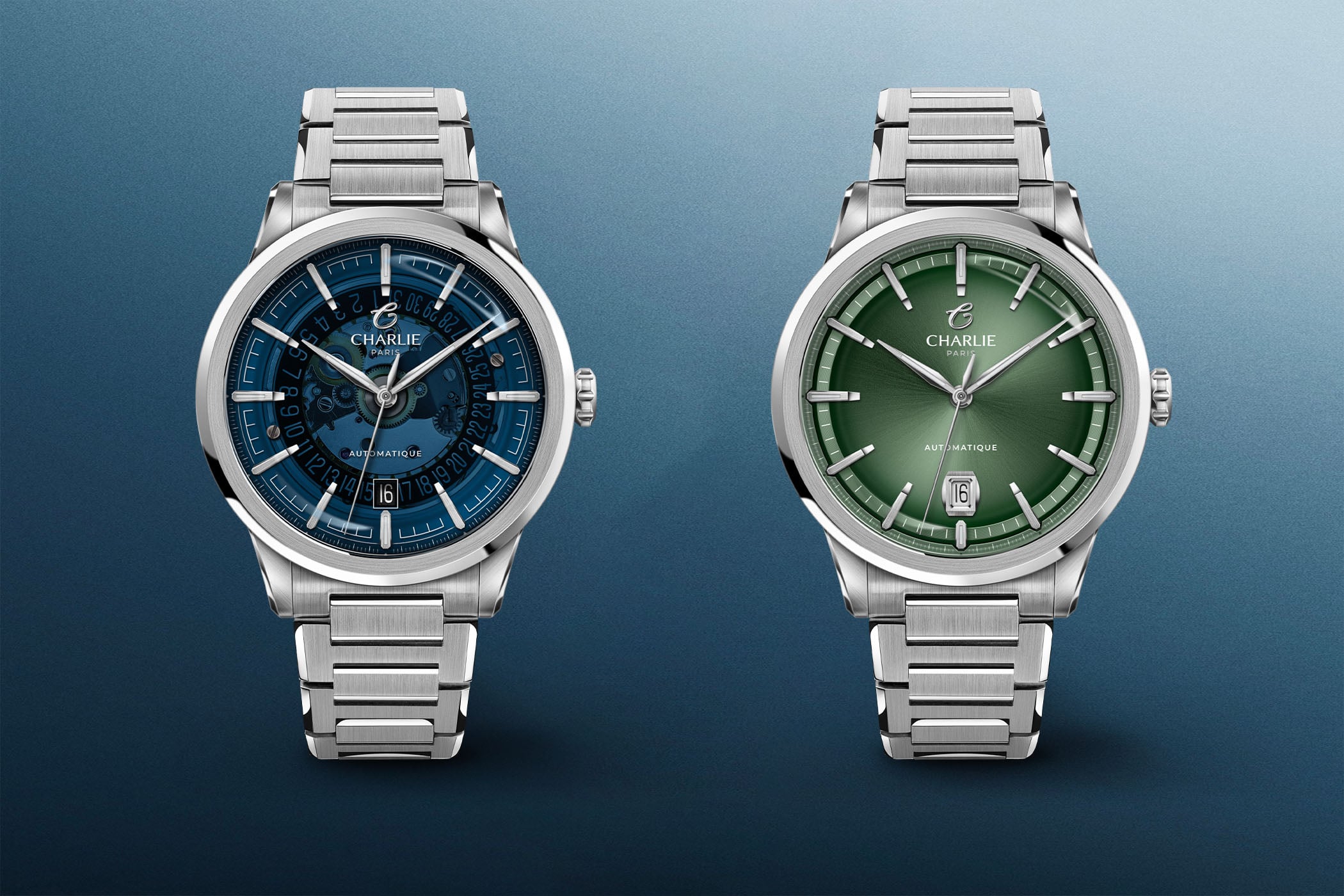 Charlie Paris Alliance Collection Updated with Sapphire Dial Models