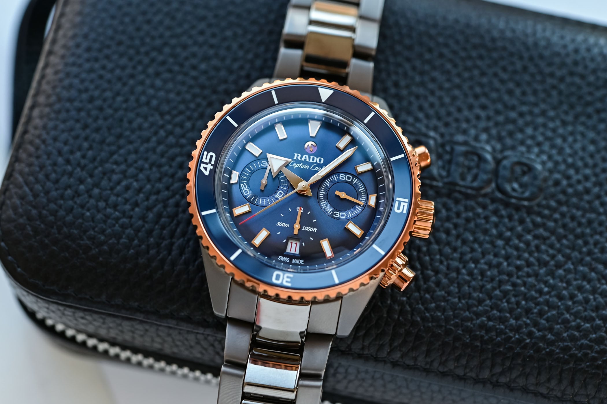 First Look – The Rado Captain Cook High-Tech Ceramic Chronograph in Navy Blue