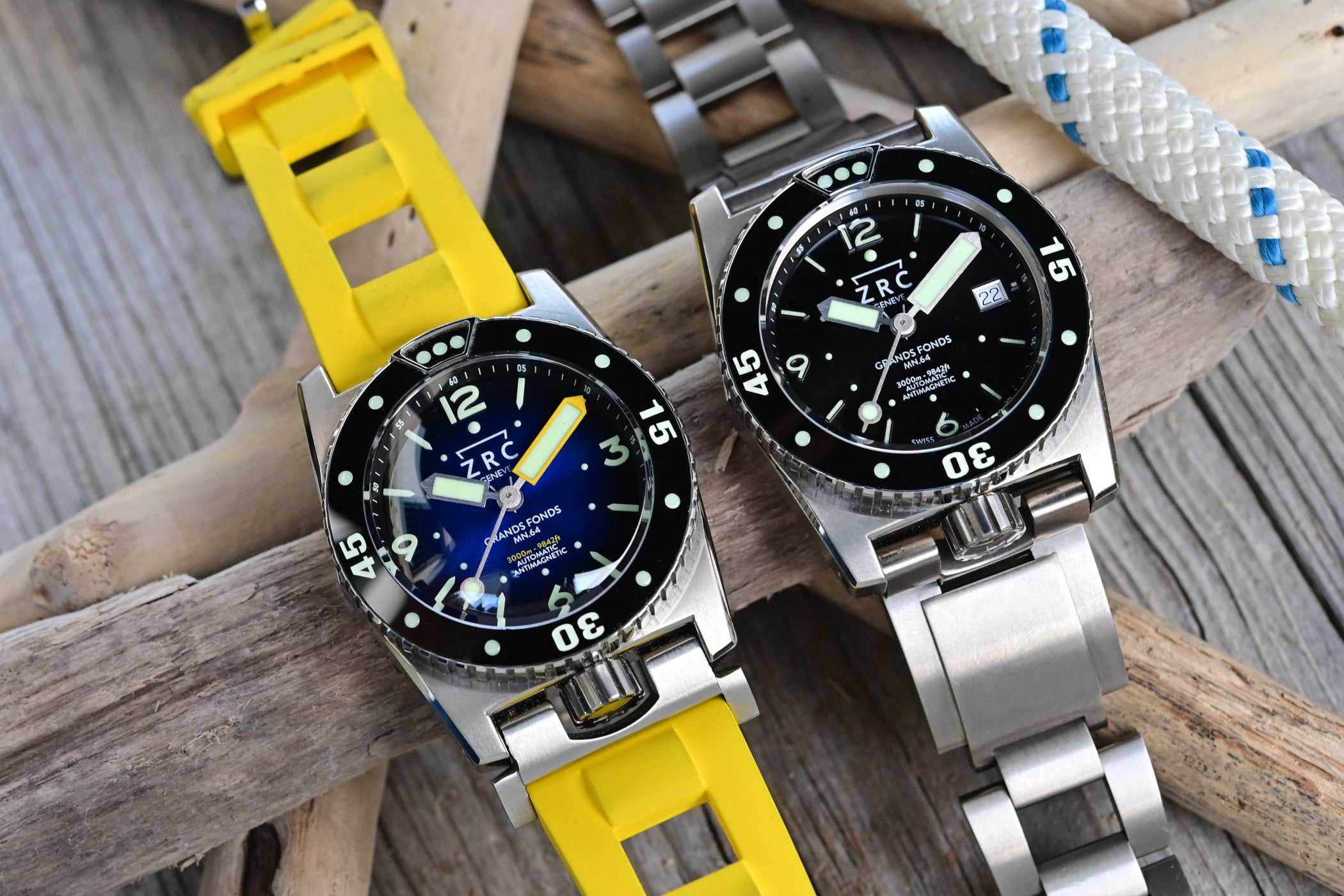 First Look – The New ZRC Grands Fonds MN64 Titanium Editions, in Full Titanium and Titanium Rubber