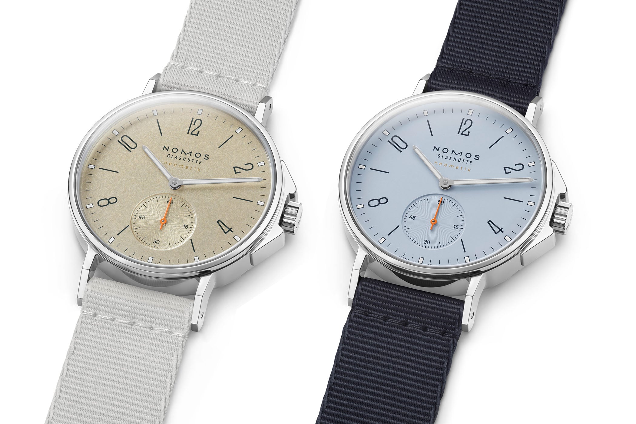 Nomos Ahoi Neomatik Sand and Sky 36mm No‑Date Watch