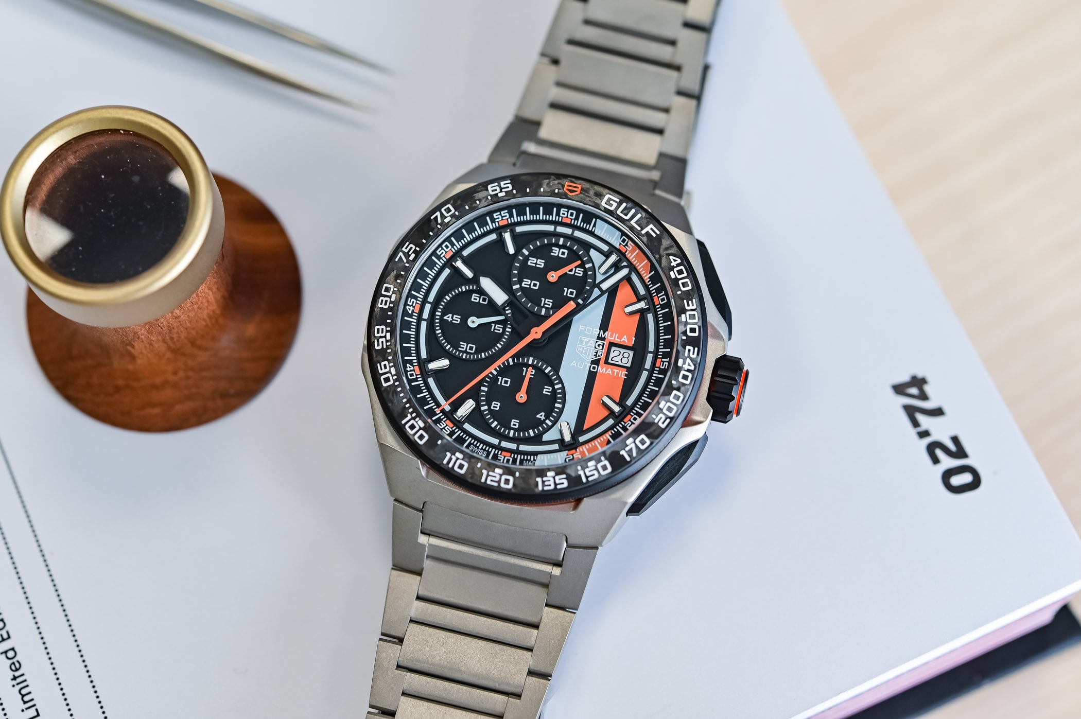 First Look – The New TAG Heuer Formula 1 Automatic Chronograph x Gulf