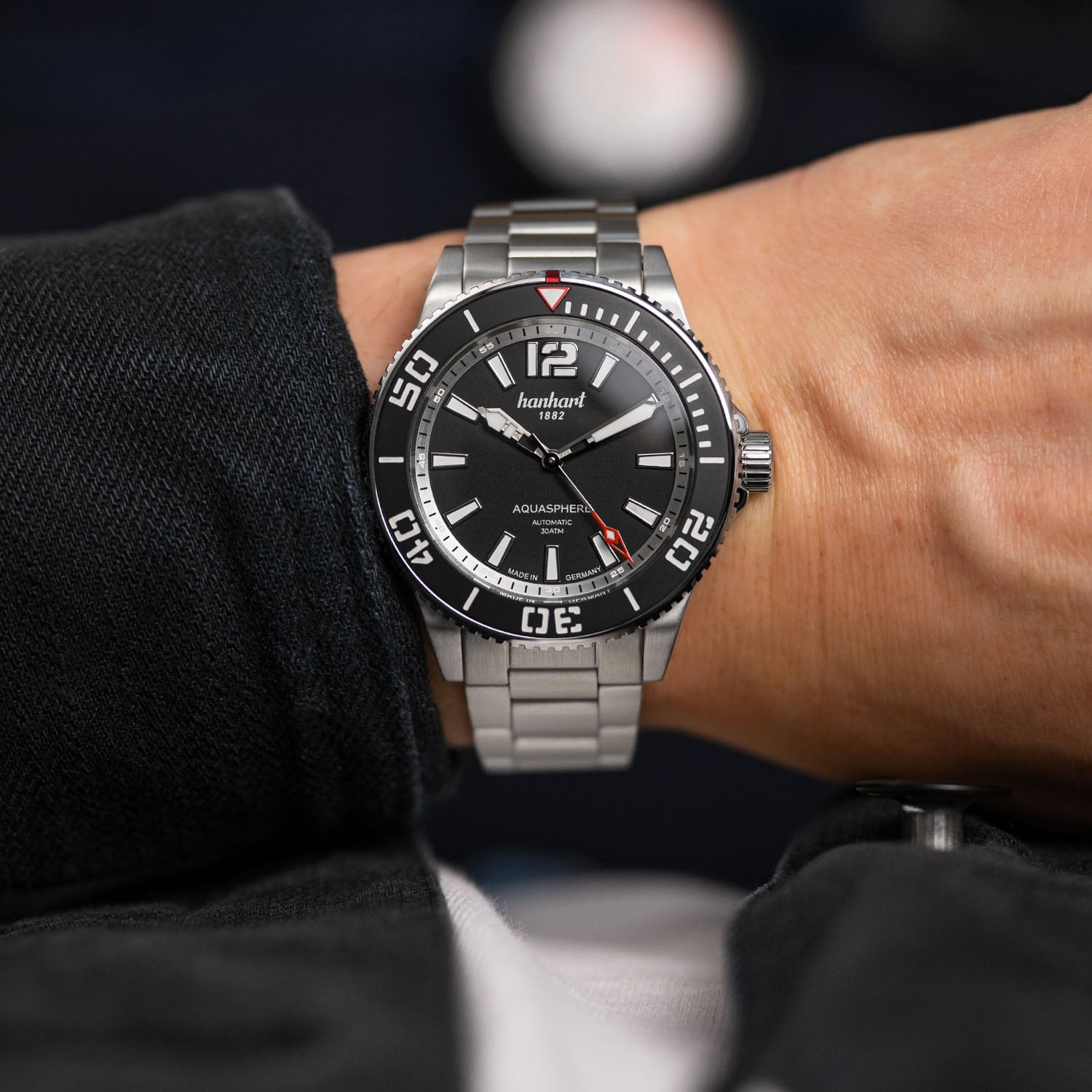 The Hanhart Aquasphere Dive Watch, now in Matte Black