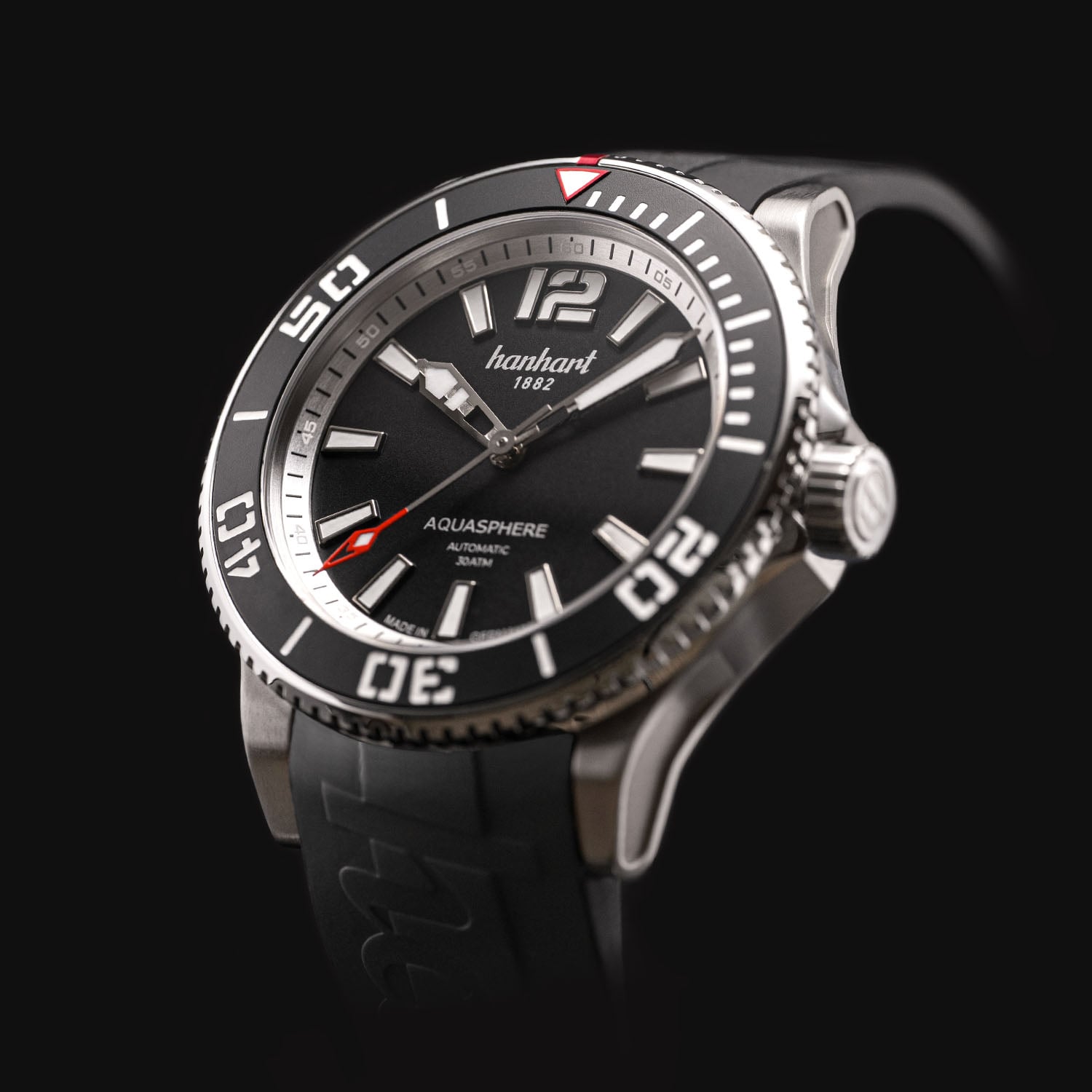 The Hanhart Aquasphere Dive Watch, now in Matte Black
