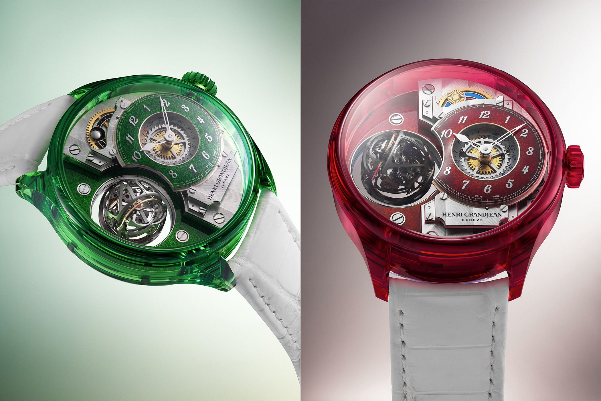 Introducing – Henri Grandjean & Cie Unveils the Magician Atrivm Green Sapphire and Atrivm Red Sapphire