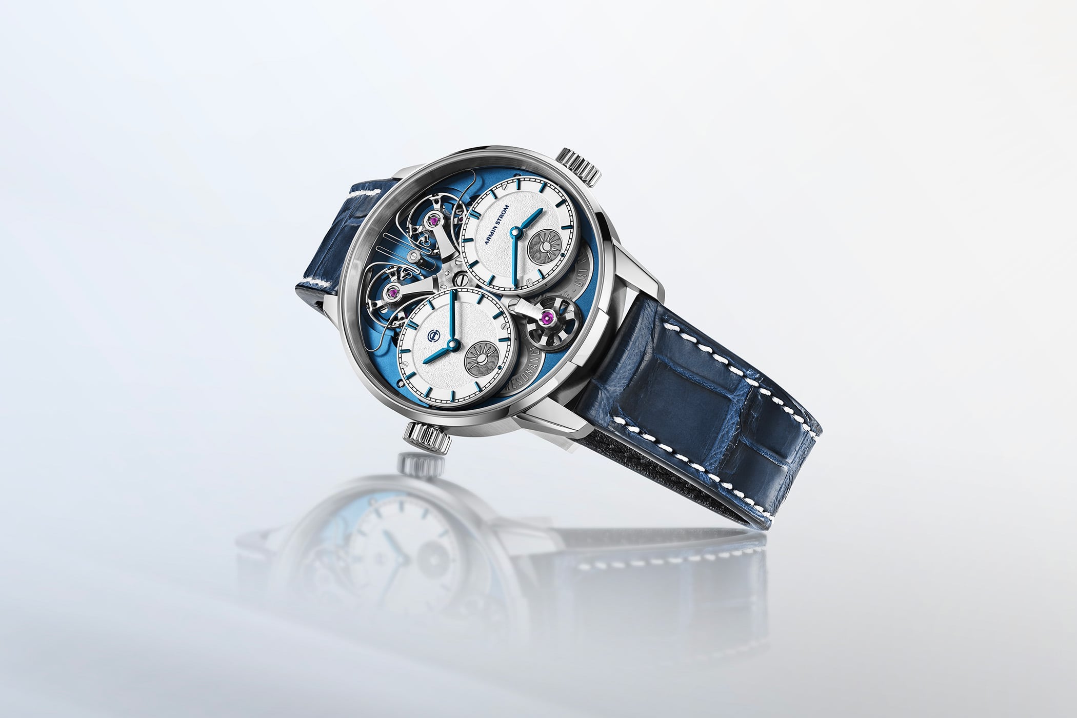 The Armin Strom Dual Time GMT Resonance Manufacture Edition Blue