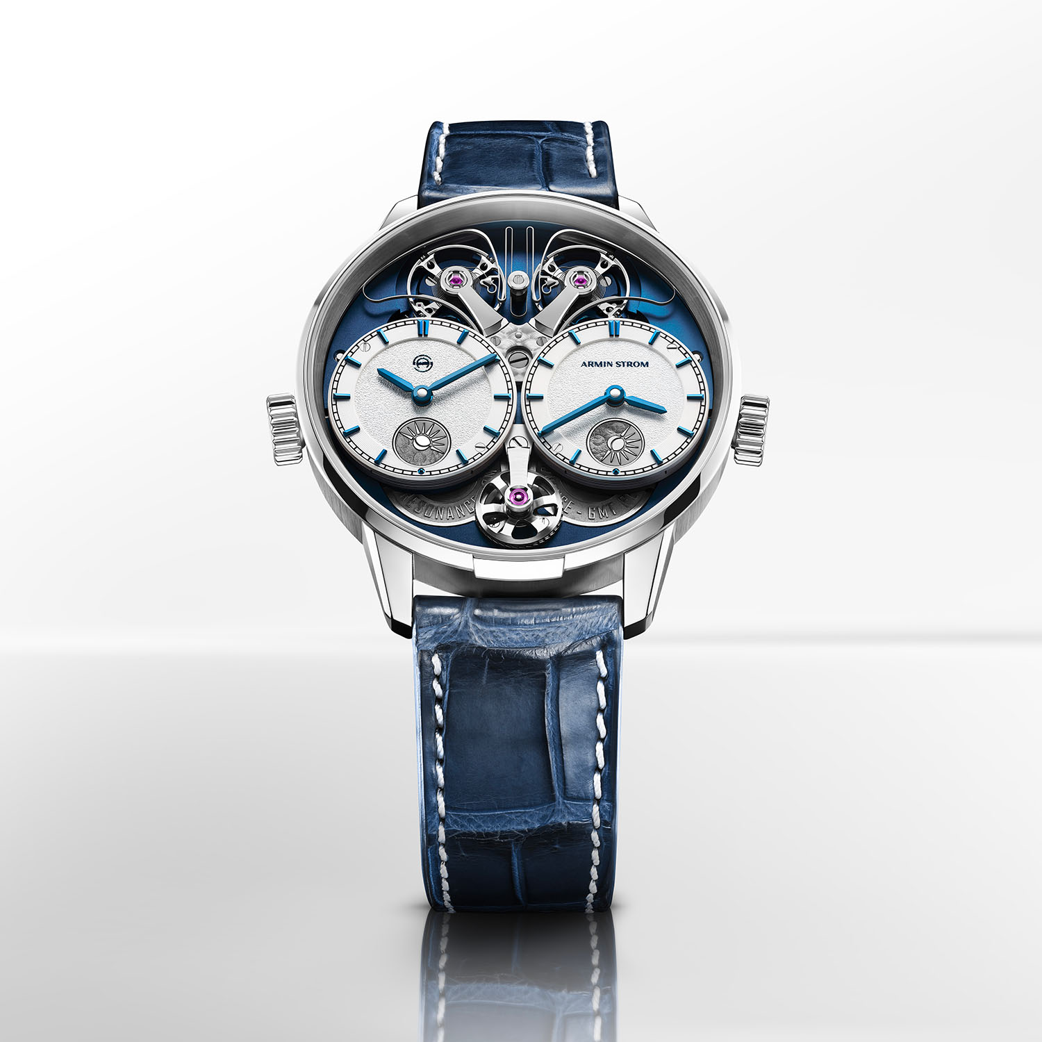 The Armin Strom Dual Time GMT Resonance Manufacture Edition Blue