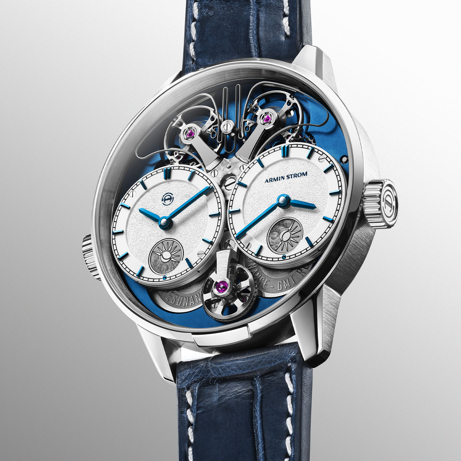 The Armin Strom Dual Time GMT Resonance Manufacture Edition Blue