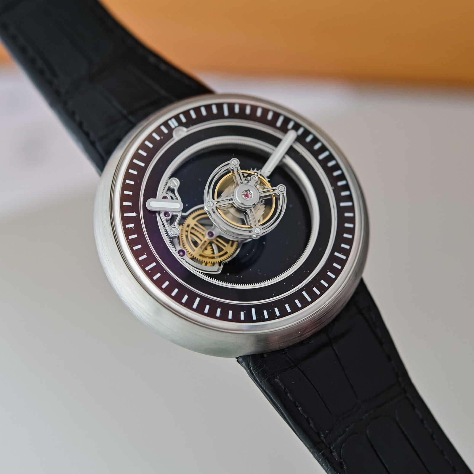 Marco Tedeschi’s Impressive Central Floating Tourbillon in Black Aventurine