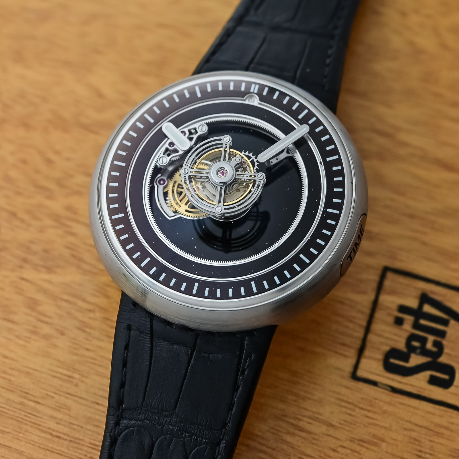 Marco Tedeschi’s Impressive Central Floating Tourbillon in Black Aventurine