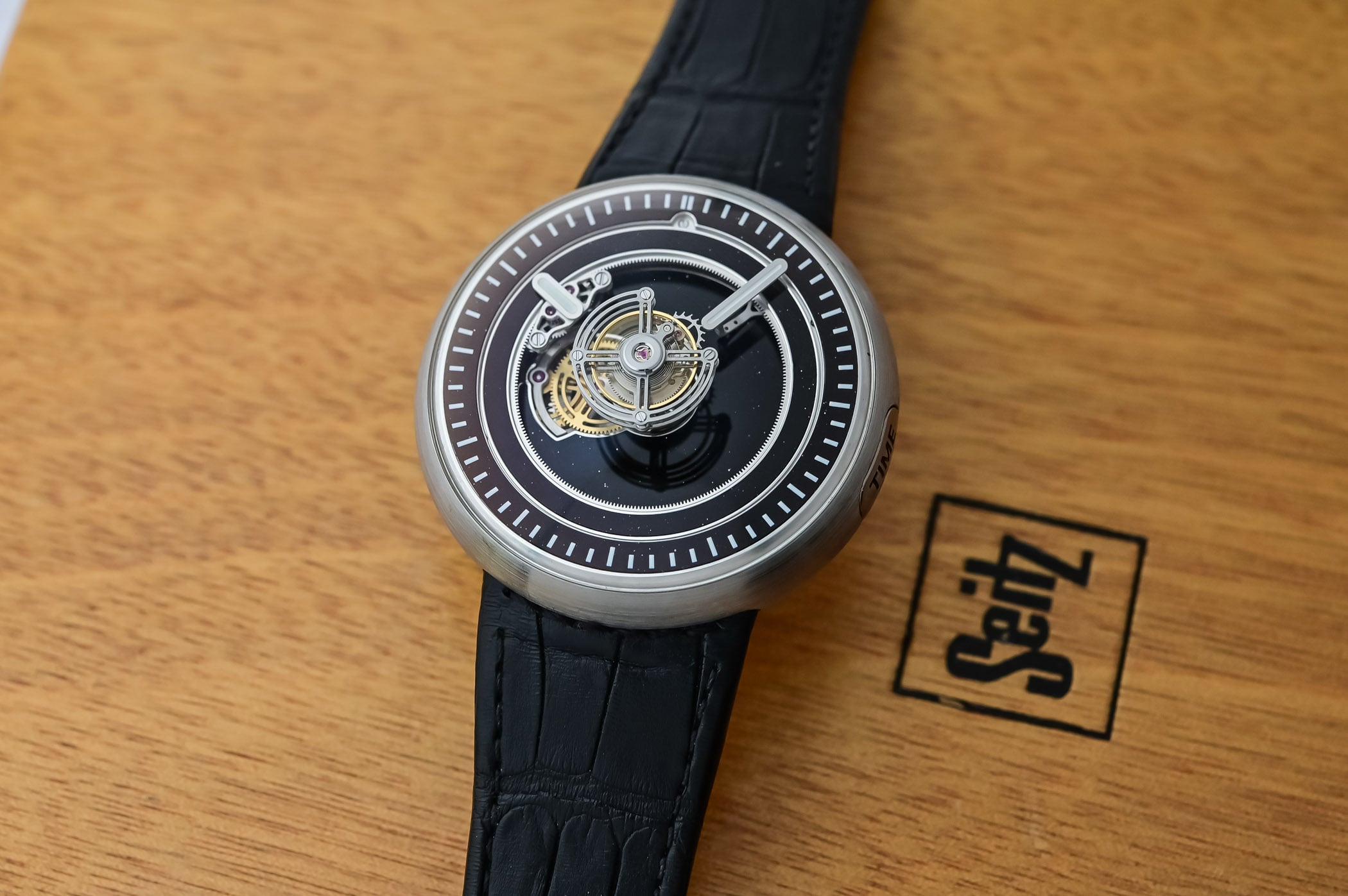 Marco Tedeschi’s Impressive Central Floating Tourbillon in Black Aventurine
