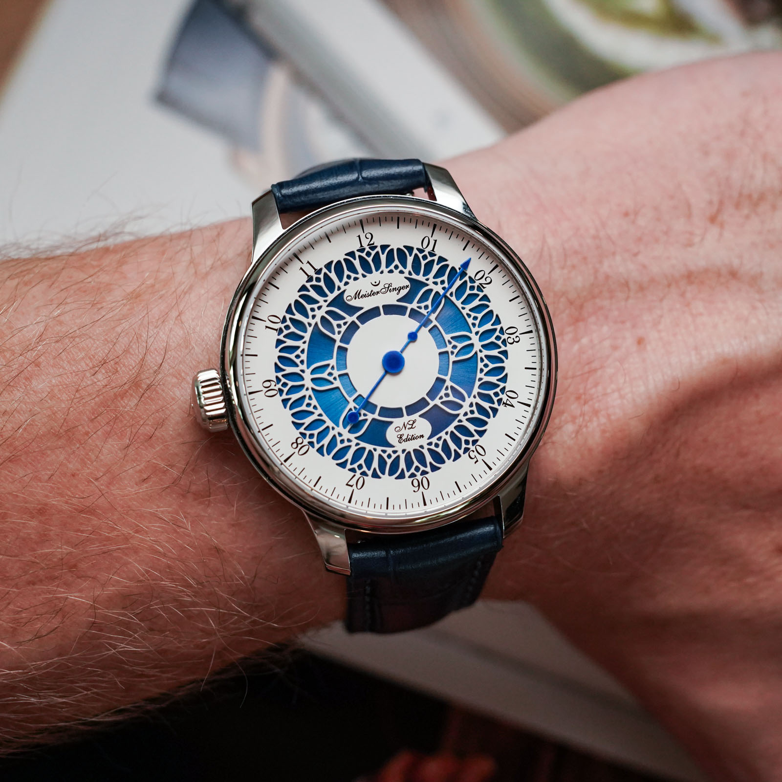 MeisterSinger NL Edition Tulip 2026 Brings Delft Blue to a Single-Hand Dial