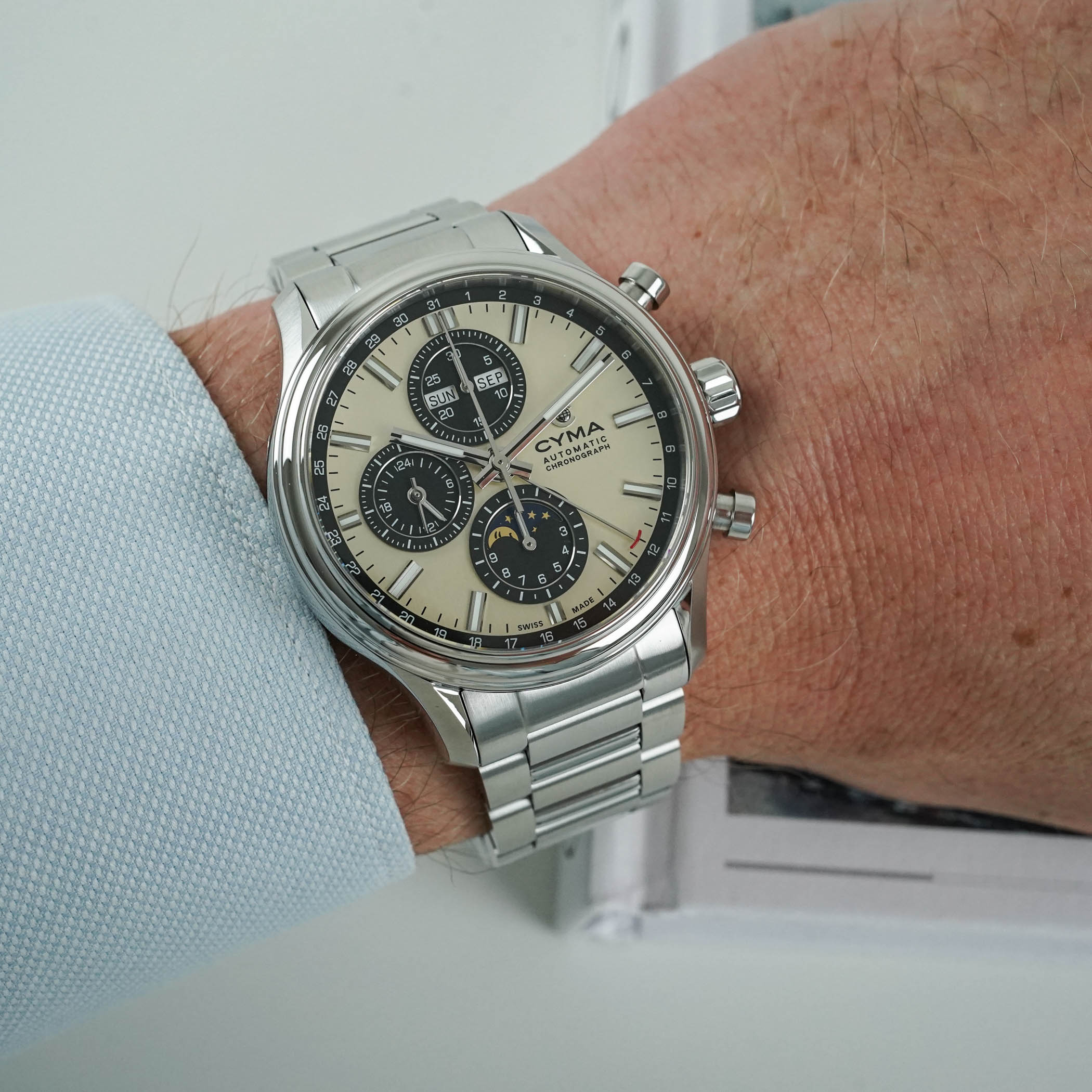 Cyma Adds a Calendar Moonphase to the Grand Maestro The Chess