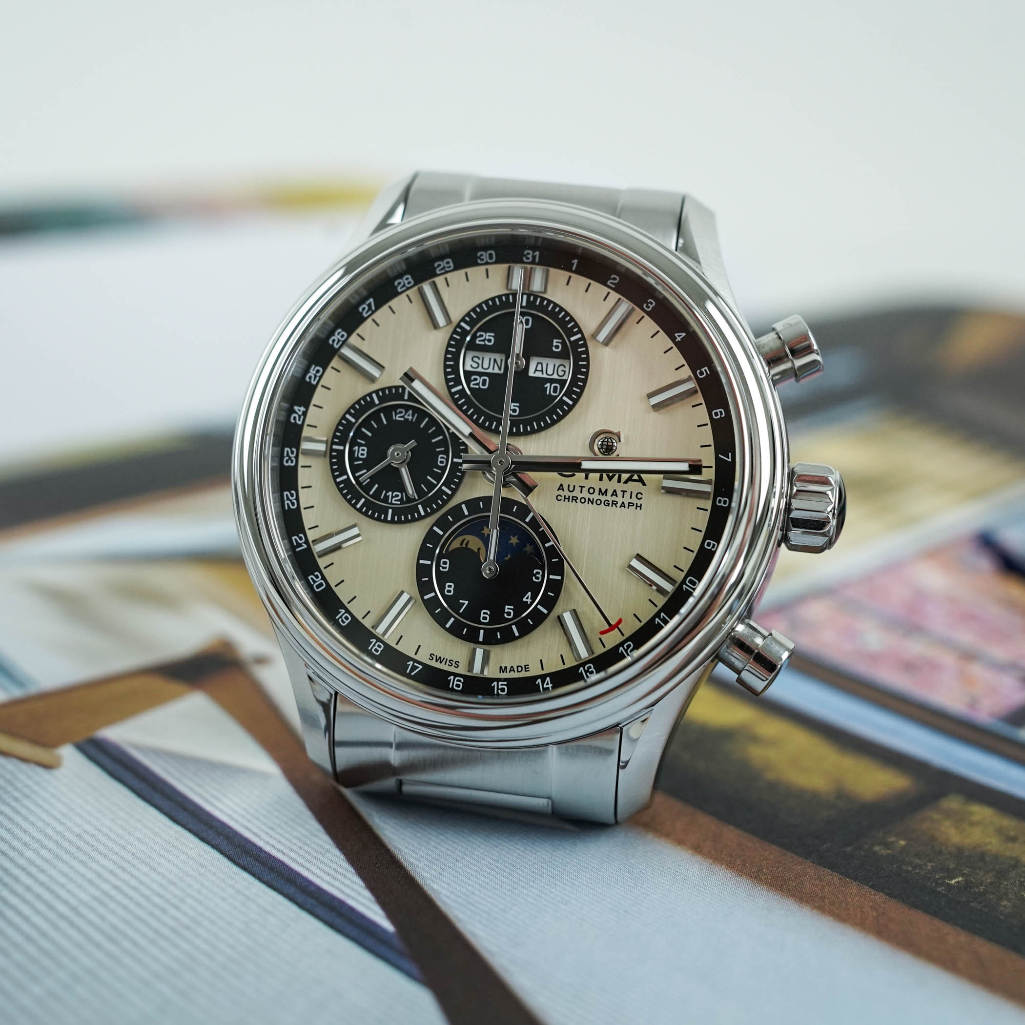 Cyma Adds a Calendar Moonphase to the Grand Maestro The Chess