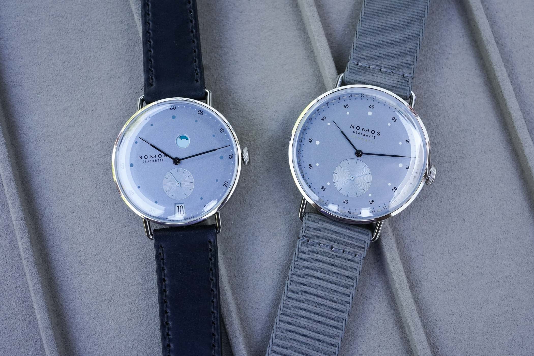 Nomos adds ice blue dials to Metro Date Power Reserve and Neomatik 41