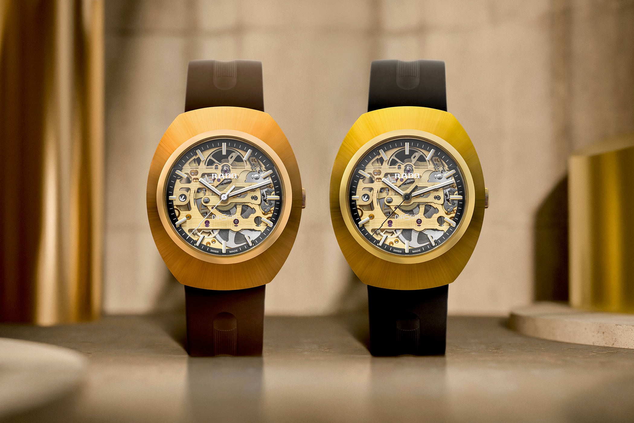 Photo: Monochrome Watches Rado diastar skeleton autumn colours