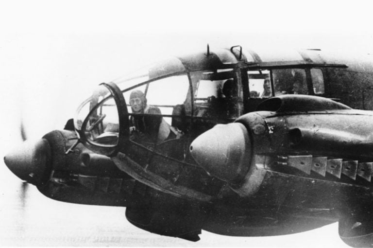Heinkel He-111 bomber - en route to England Nov 1940