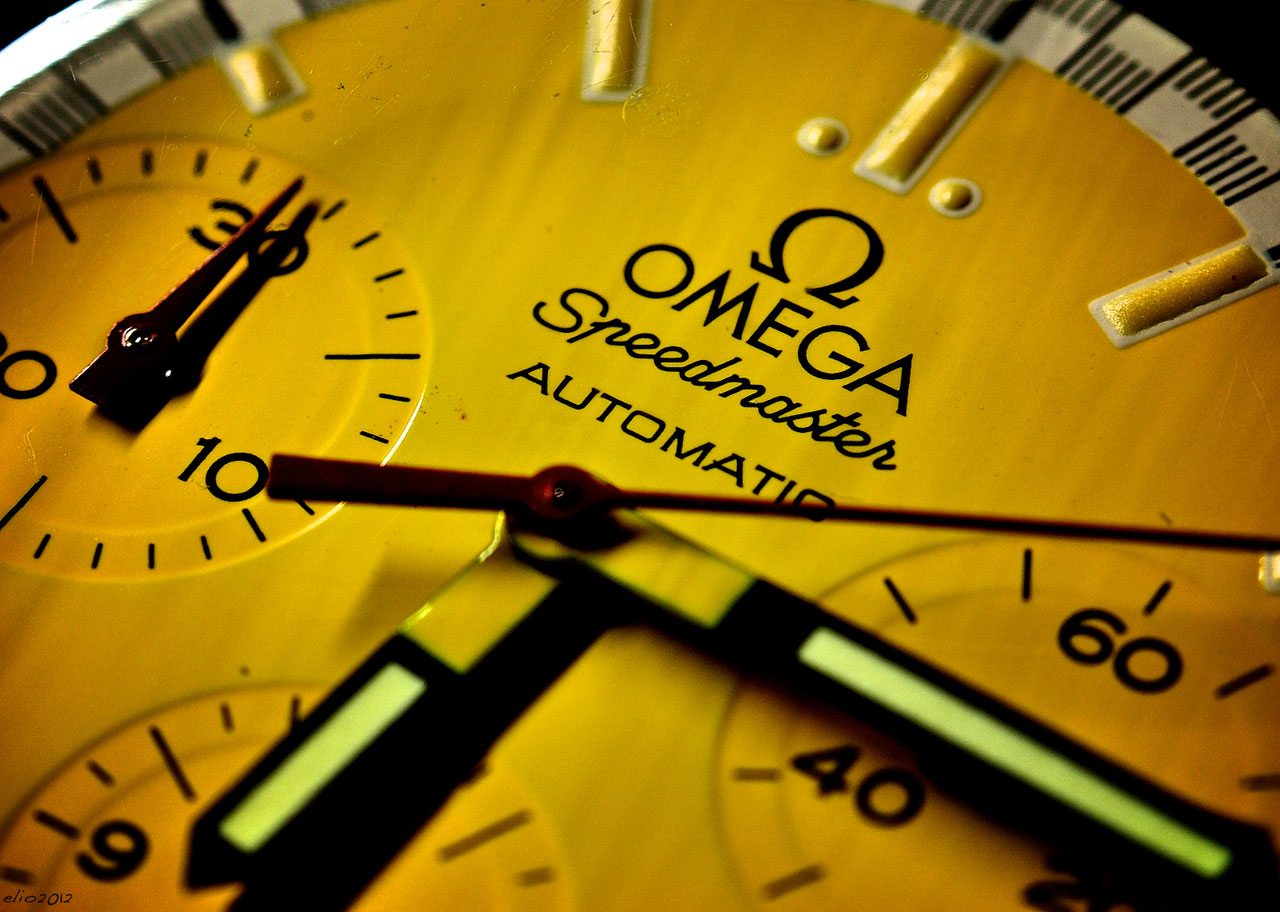 Omega Speedmaster Schumacher yellow