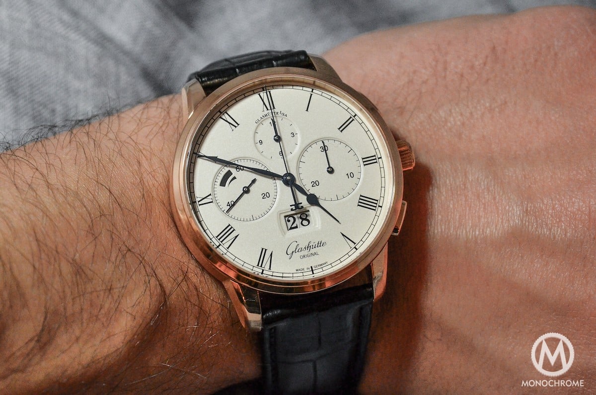 Glashutte Original Senator Chronograph Panorama Date - wristshot