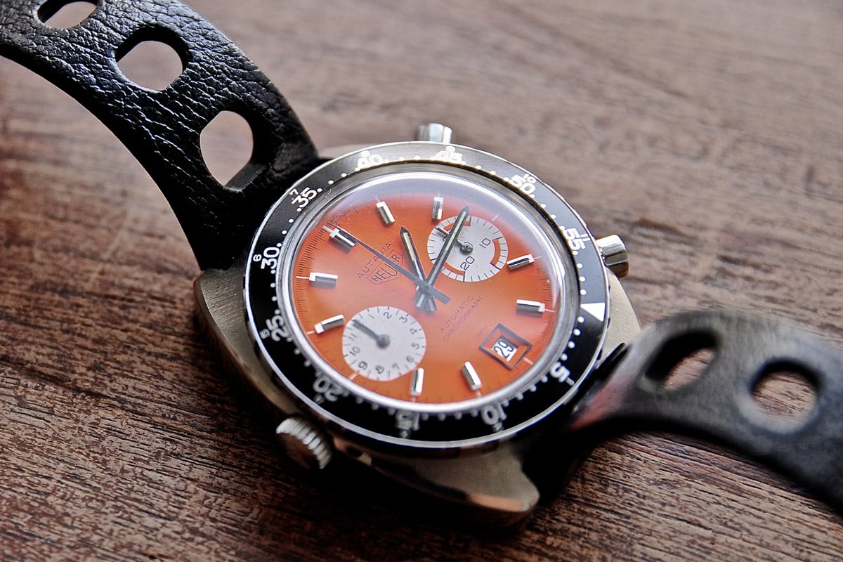 FOUND a Heuer Autavia with Prototype Orange Dial Extremely Rare