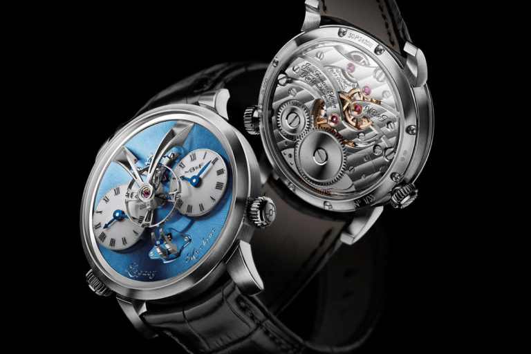 MB&F LM1 Legacy Machine N°1 Limited Edition in Platinum with Blue Dial ...