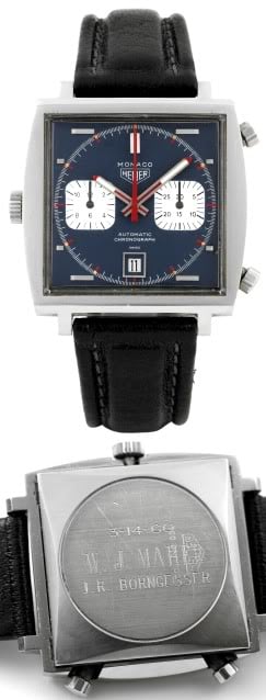 Record price for Heuer Monaco and Rolex Submariner ref. 5512