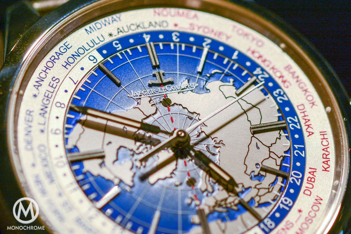 Jaeger-LeCoultre Geophysic Universal Time steel close-up