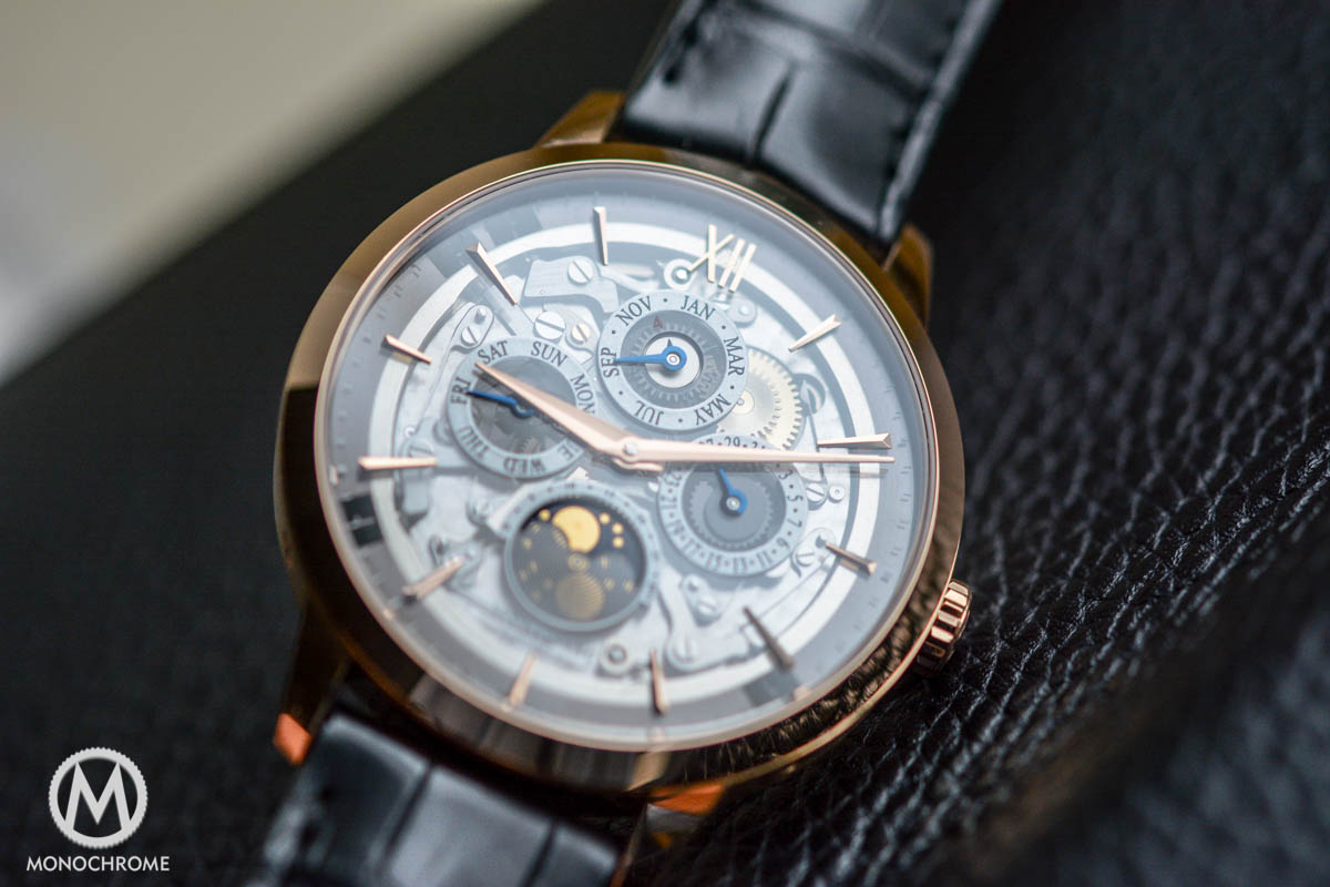 Montblanc Heritage Spirit Perpetual Calendar with a smoked sapphire dial
