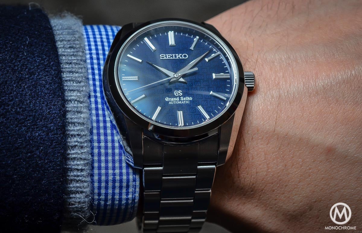 Grand Seiko SBGR097 Limited Edition Automatic 9S61 42mm Blue dial - on the wrist
