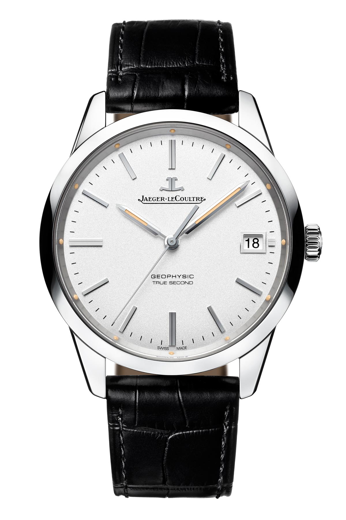 Jaeger-LeCoultre Geophysic True Second stainless steel full front