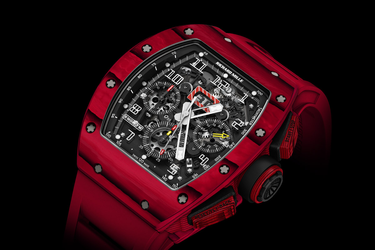 Richard Mille RM 011 Red TPT Quartz automatic flyback chronograph - case