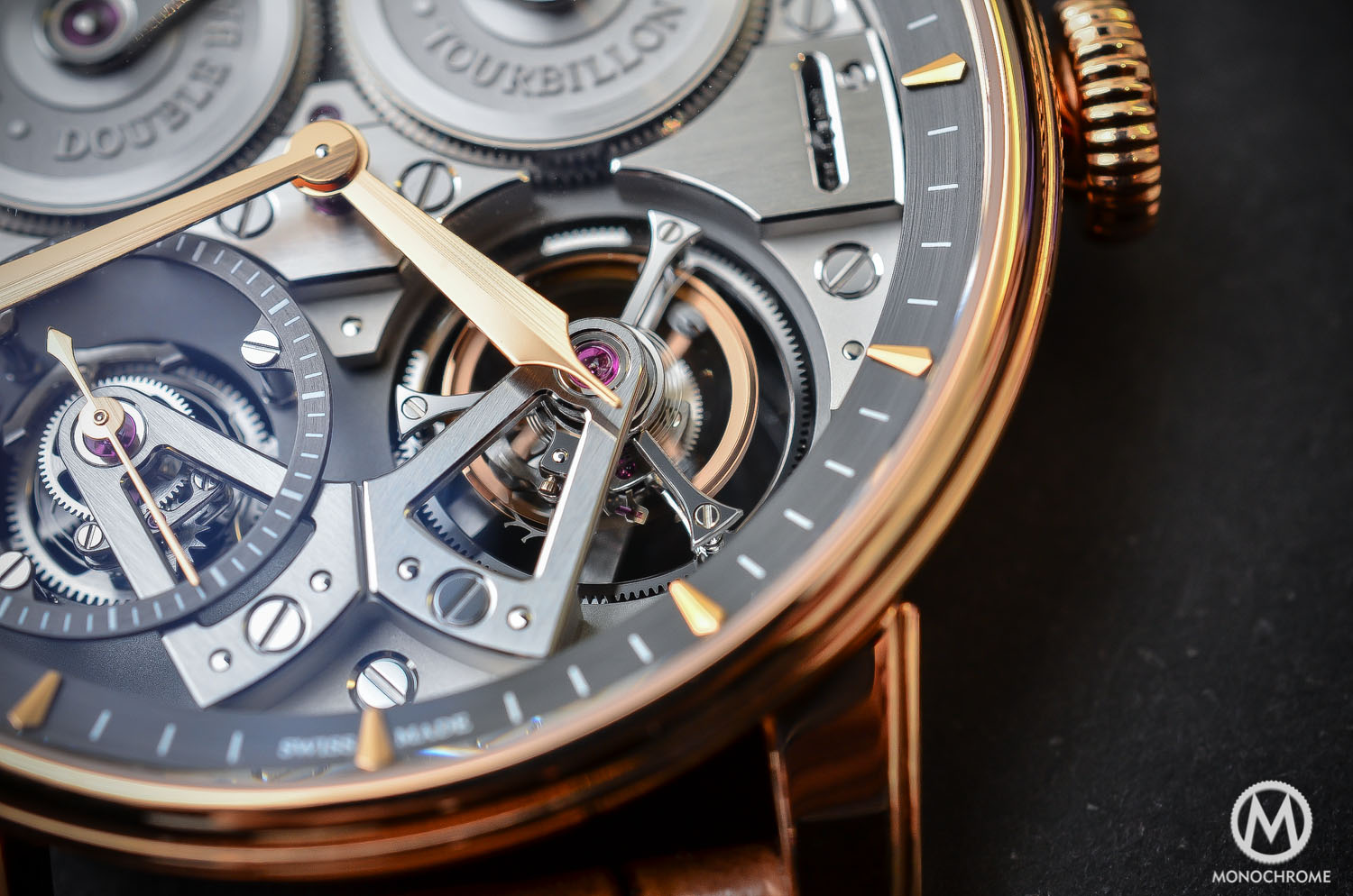 Arnold and Son Constant Force Tourbillon - hands-on review - tourbillon close up