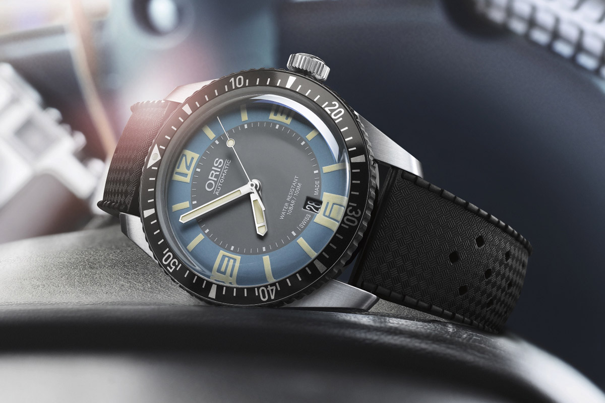 Oris Divers Sixty Five Grey and Deauville Blue
