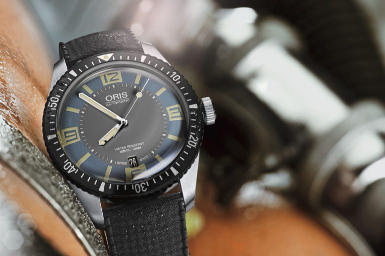 Oris Divers Sixty Five Grey and Deauville Blue