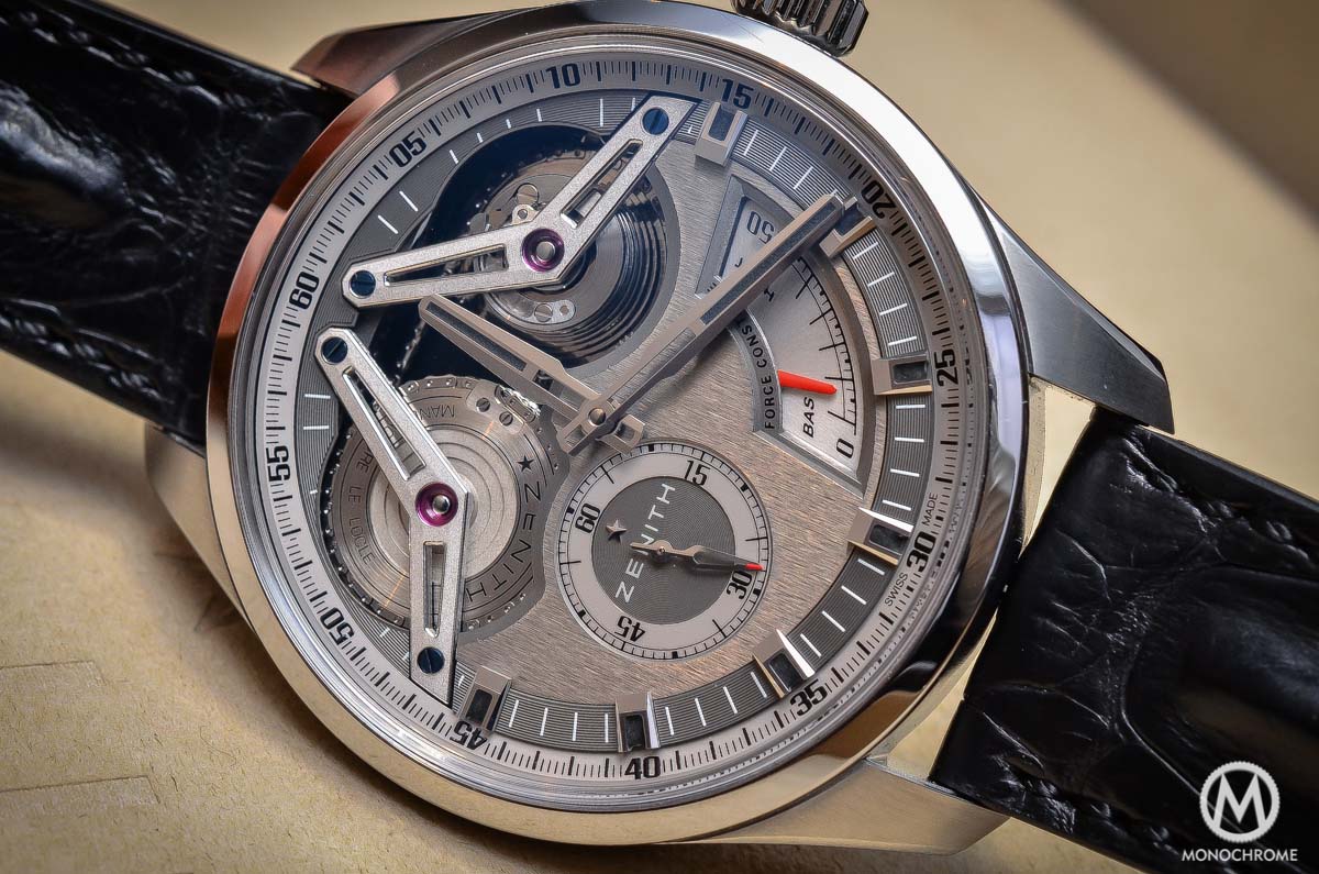Zenith Academy Georges Favre-Jacot Titanium fusee chain - close up