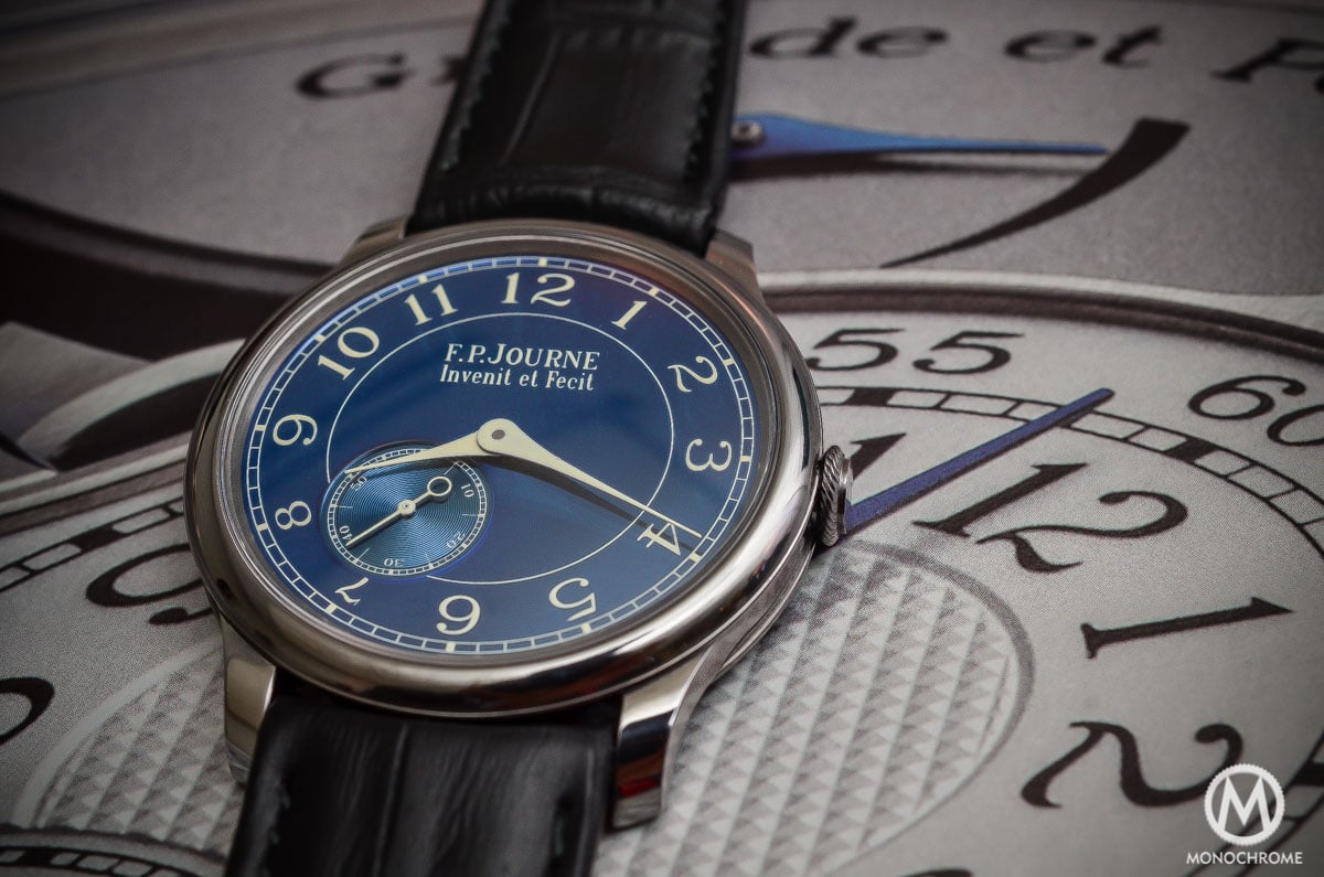 FP Journe Chronometre Bleu - dial and hands