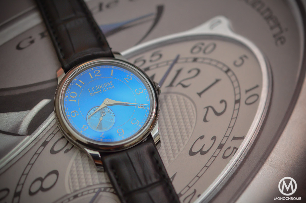 FP Journe Chronometre Bleu - dial and tantalum case