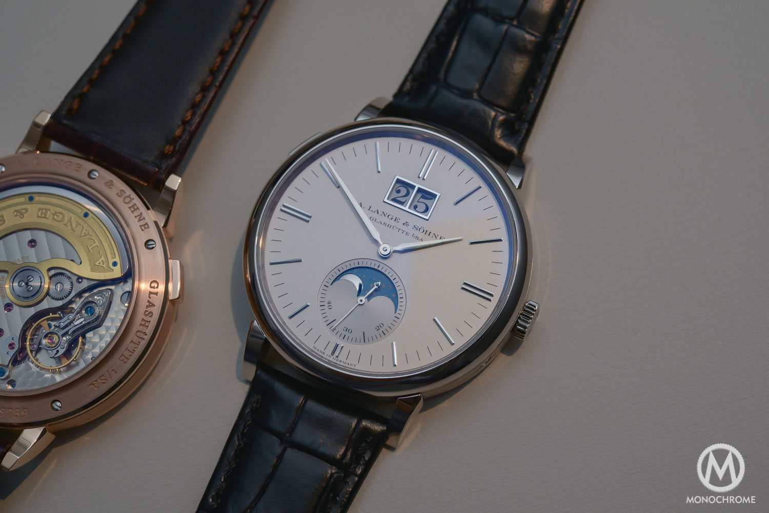 Lange Sohne Saxonia Moon Phase Automatic outisze date SIHH 2016 - _0598
