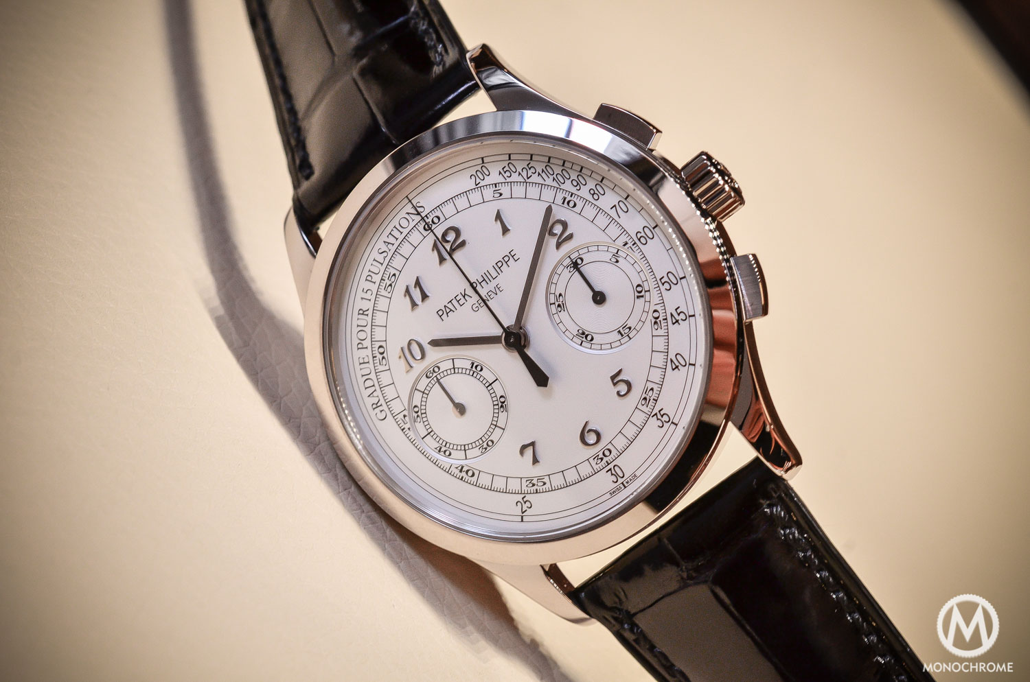 Patek Philippe 5170g-001 Chronograph - review - case and dial