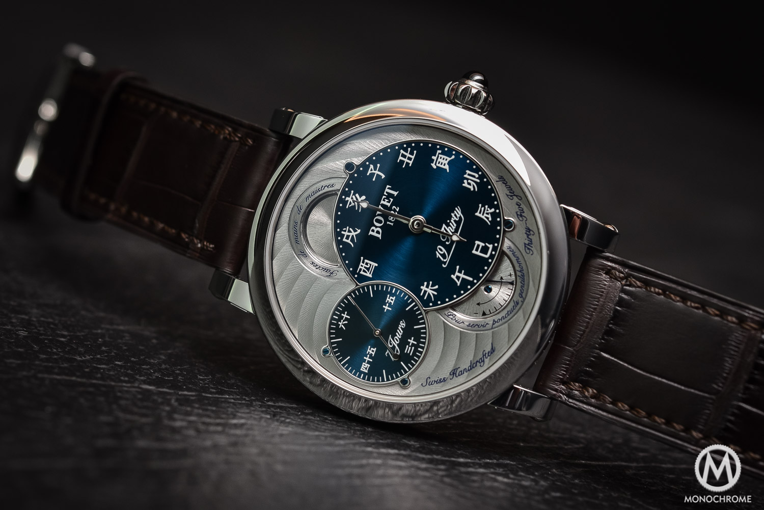 Bovet 19Thirty Dimier blue dial chinese numerals - 2