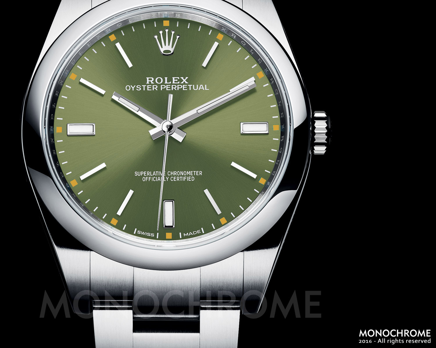 Rolex Oyster Perpetual 39 114300 olive green - Rolex Baselworld 2016 - Rolex Predictions 2016 - Monochrome