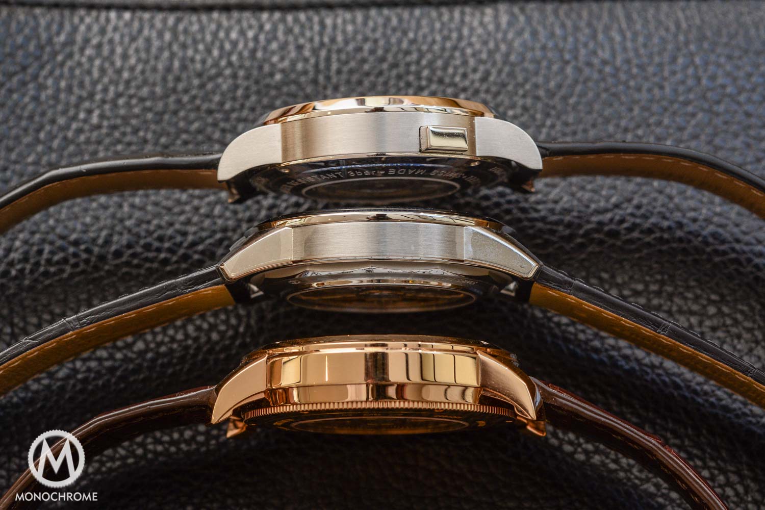 From top to bottom: Montblanc, Jaeger-LeCoultre and Vacheron Constantin