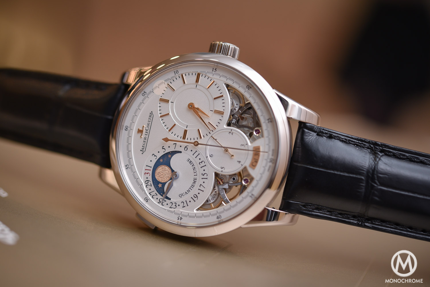 Jaeger-LeCoultre Duometre Quantieme Lunaire in white gold and opened dial - 2
