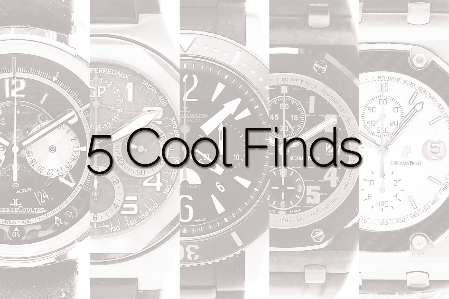 5 Cool Finds Chronext sports luxury chronographs