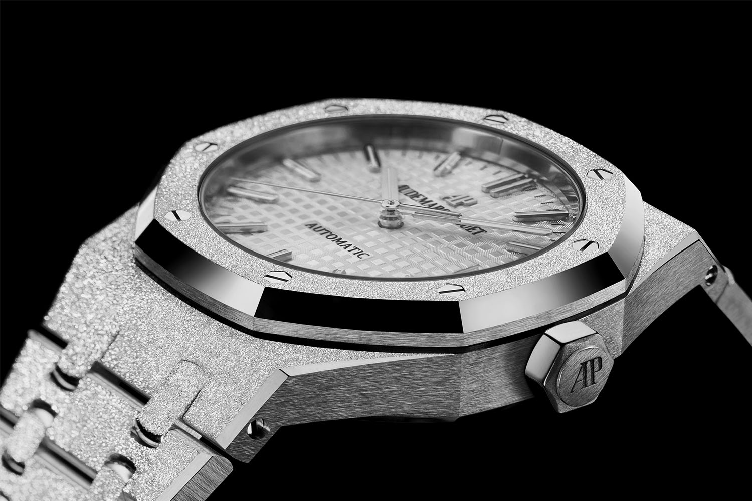 ap royal oak frosted white gold