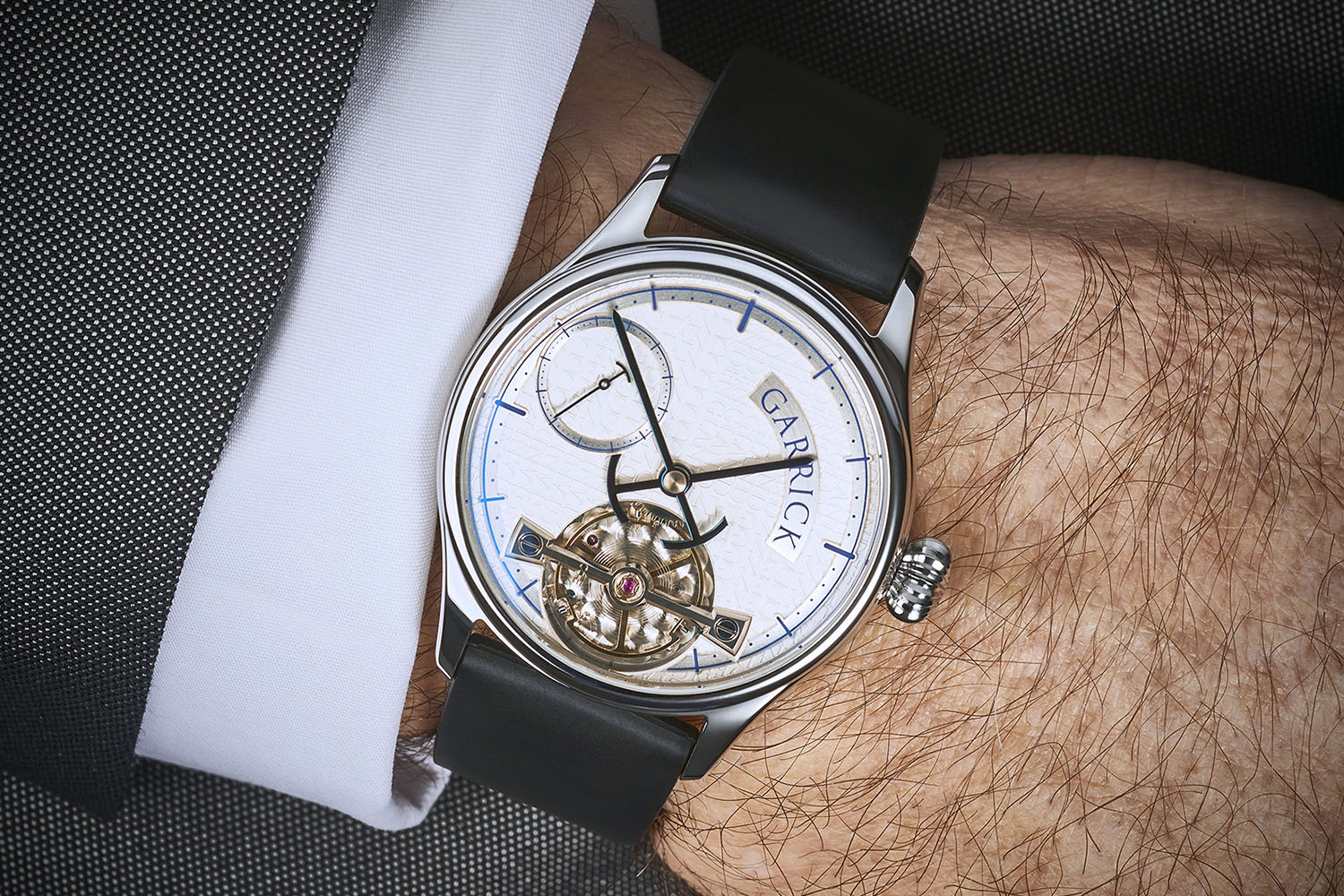 Garrick Portsmouth, British watch with proprietary movement by Strehler
