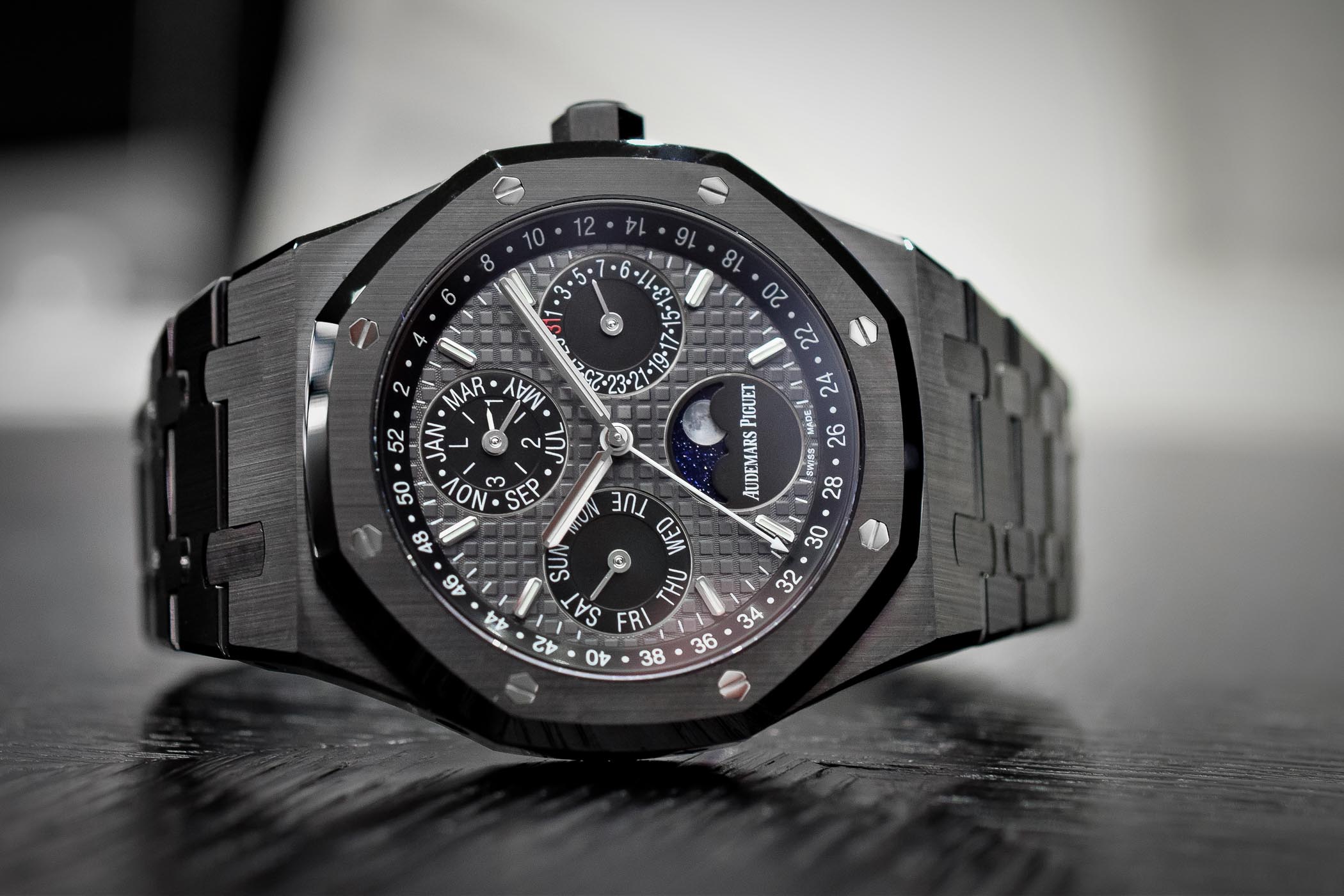 Audemars Piguet Perpetual Calendar Black Ceramic Black Dial for $228,000  for sale from a Trusted Seller on Chrono24