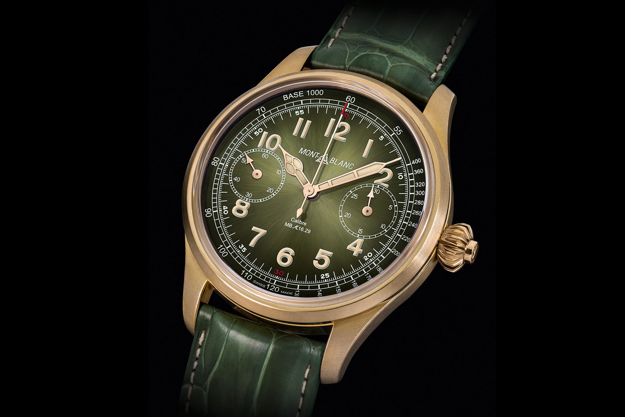 Montblanc 1858 Chronograph Tachymeter With Bronze Green Dial - only watch 2017