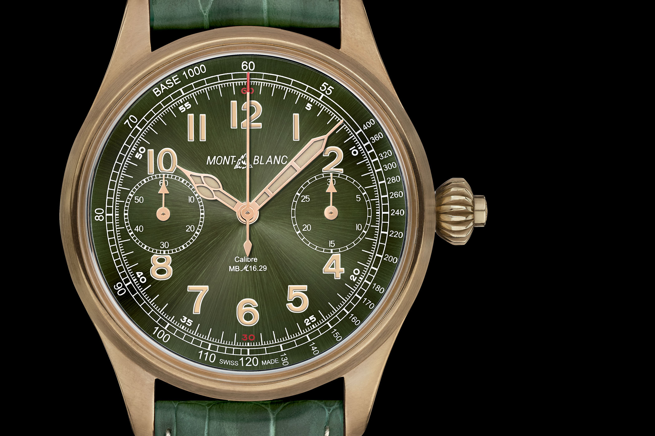 Montblanc 1858 Chronograph Tachymeter With Bronze Green Dial - only watch 2017