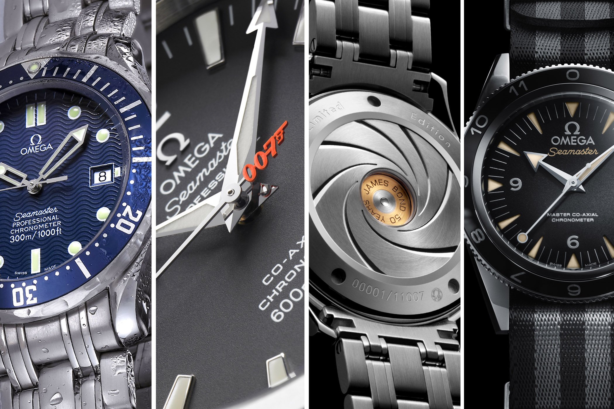 Retrospective The Entire Omega Seamaster x James Bond 007 History Monochrome Watches