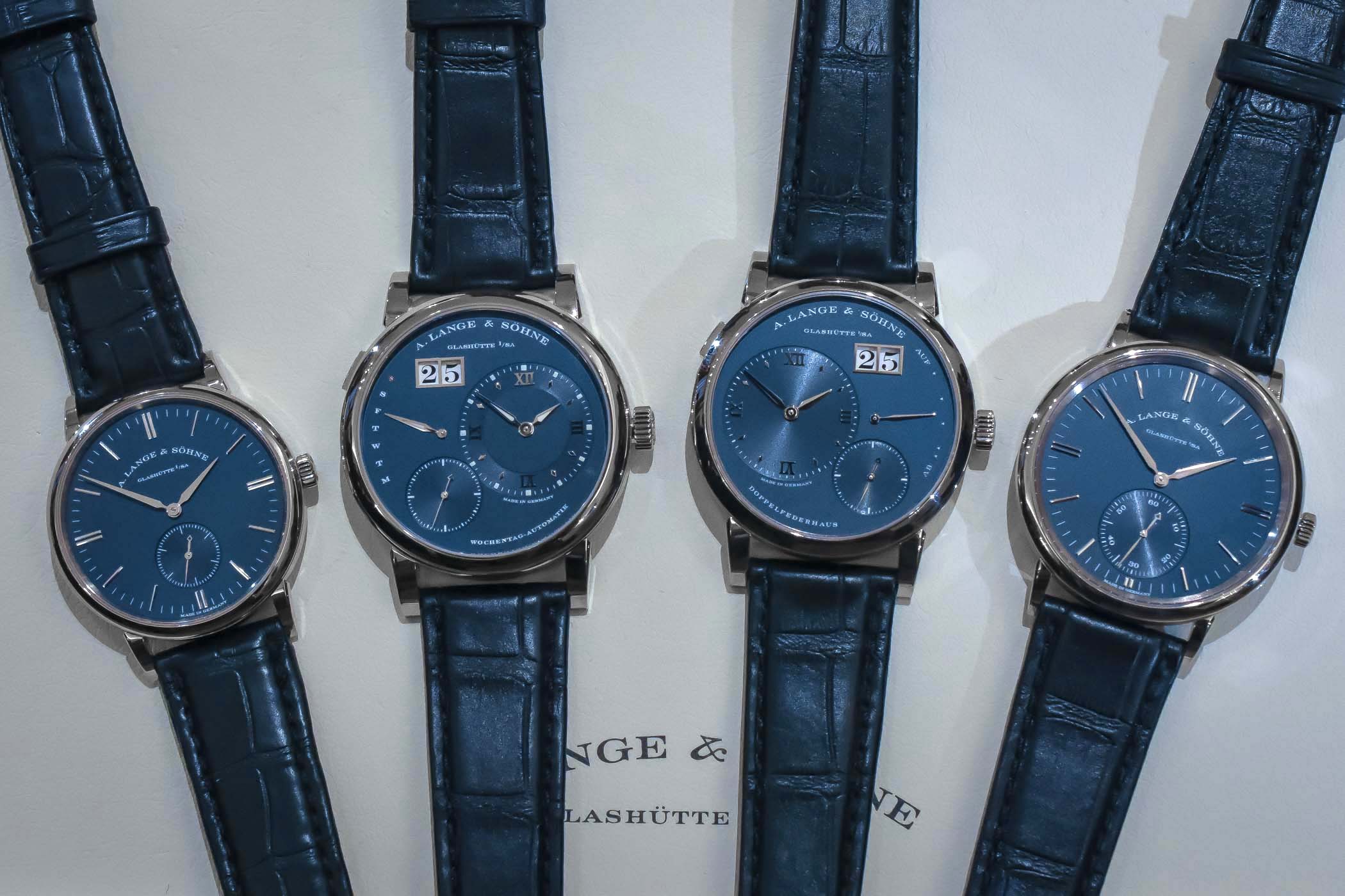 A. Lange and Sohne Lange 1 - Saxonia Collections Blue Dials